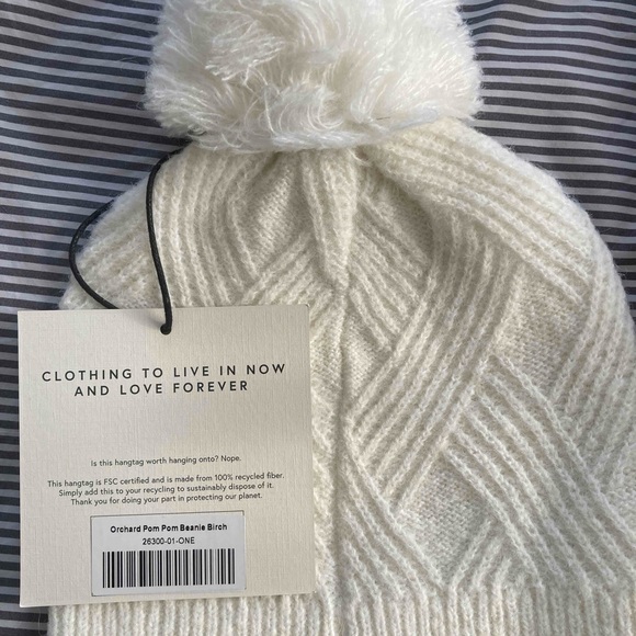 Orchard Pom Pom beanie in birch - Picture 2 of 3